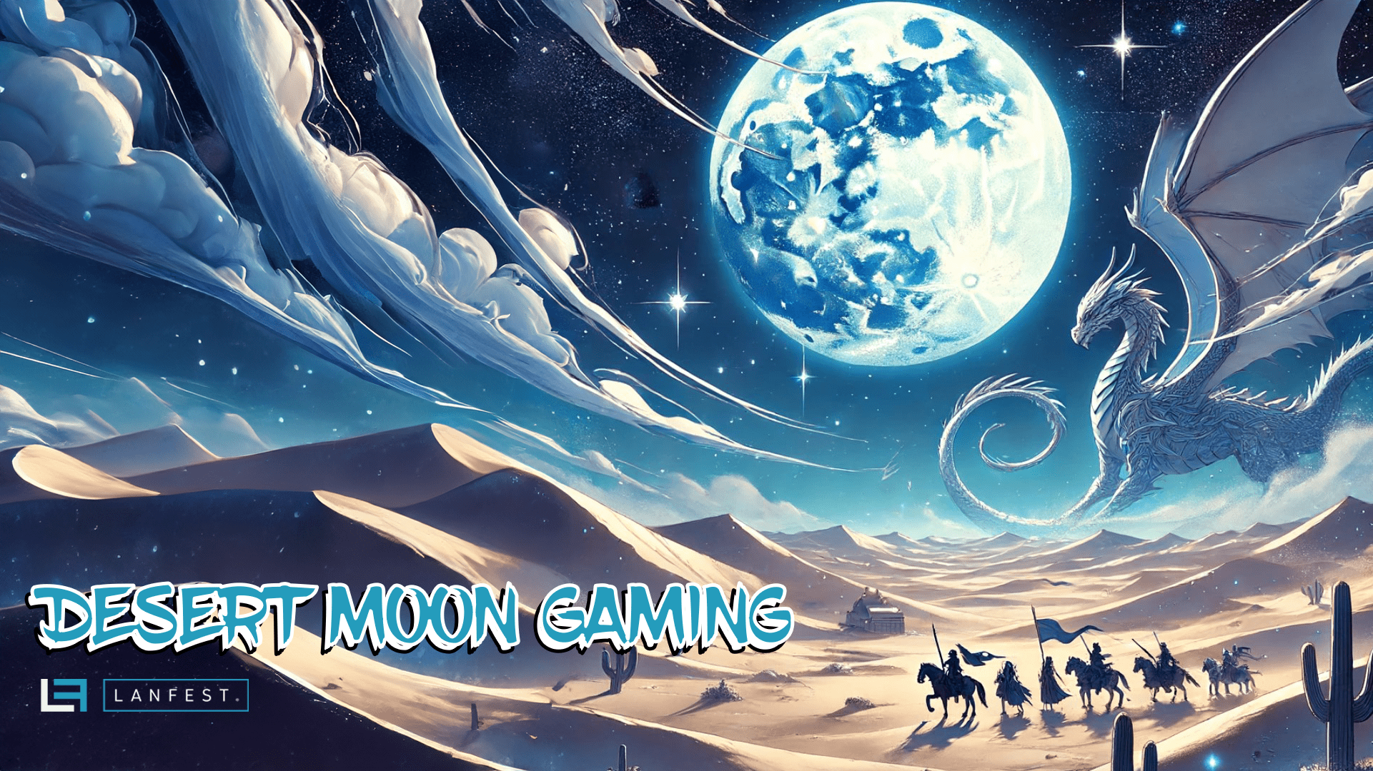 Desert Moon Gaming Desktop Wallpaper