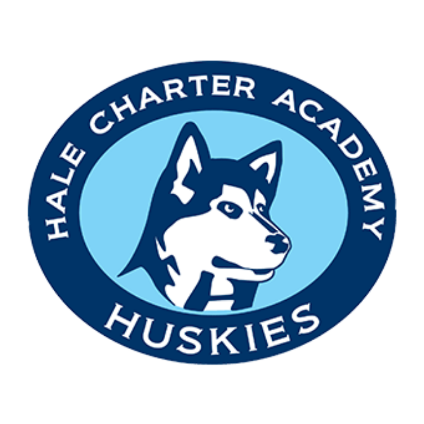 George Ellery Hale Charter Academy Gifted STEAM Magnet - Logo - in white circle