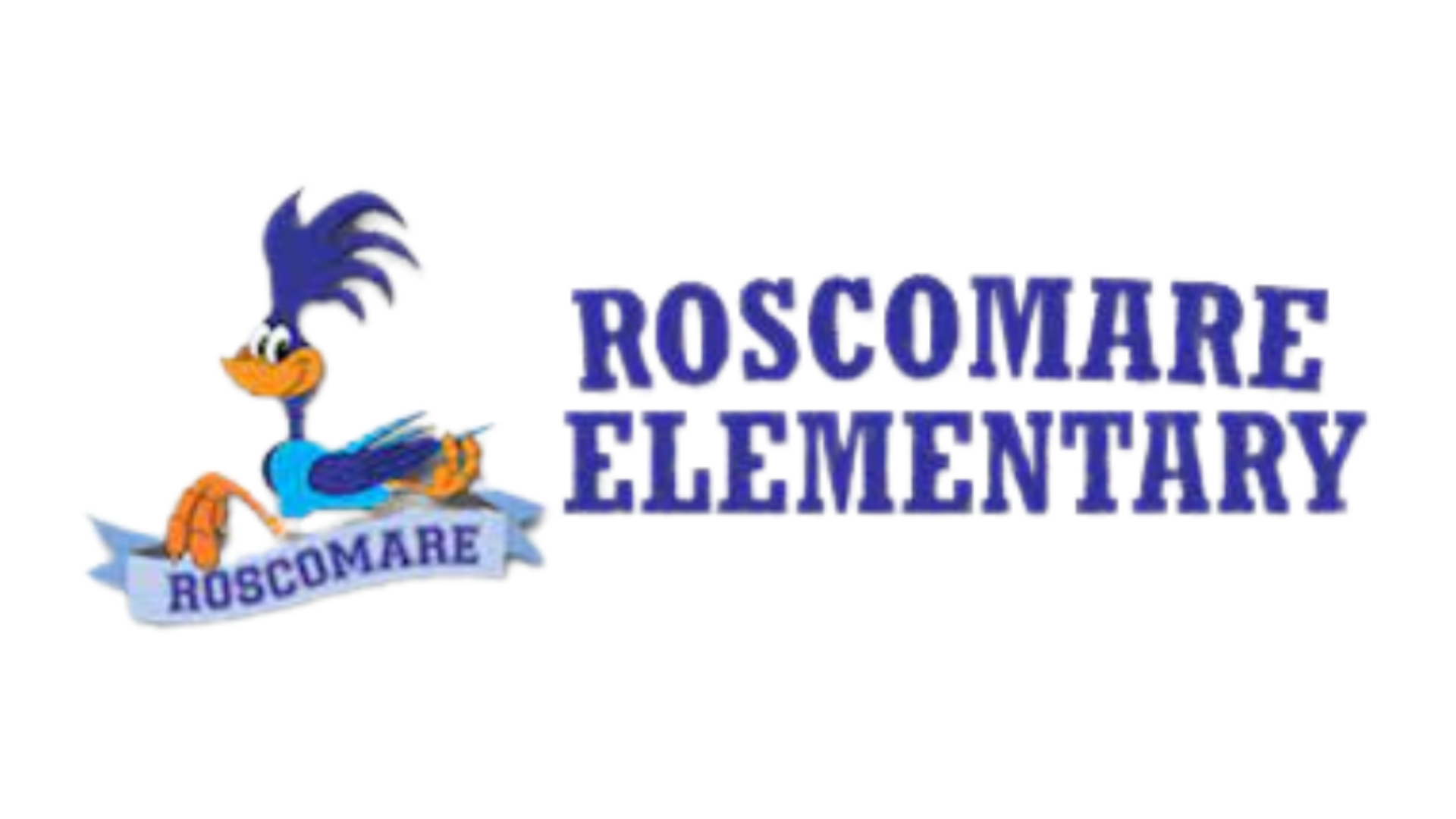 Roscomare Road Elementary - Logo - in white circle