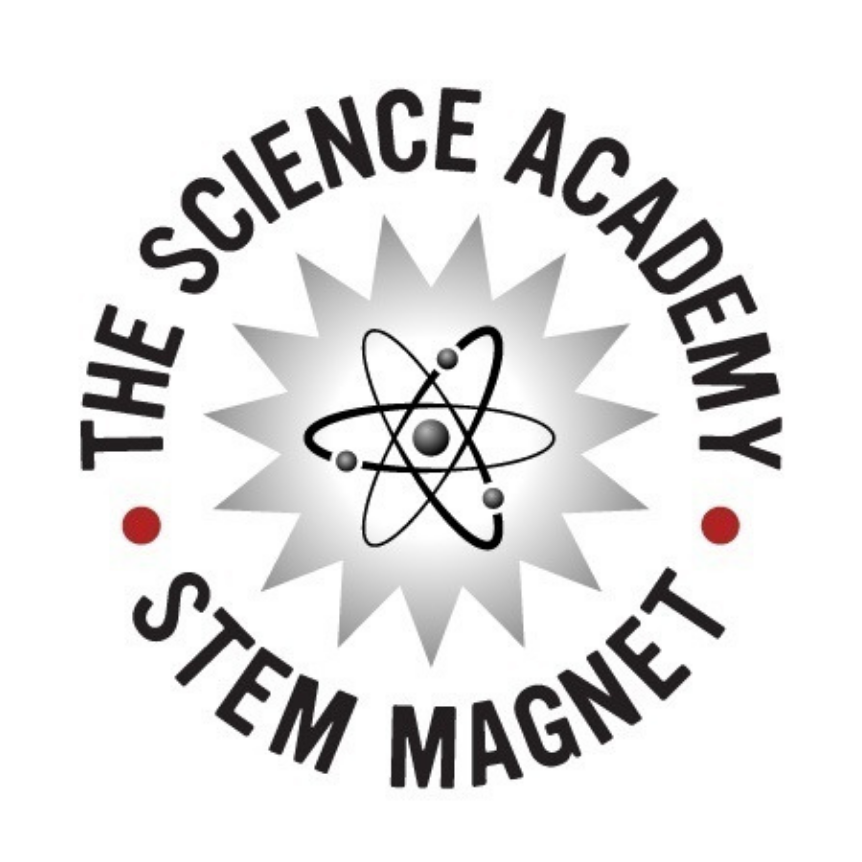The Science Academy STEM Magnet - Logo - in white circle