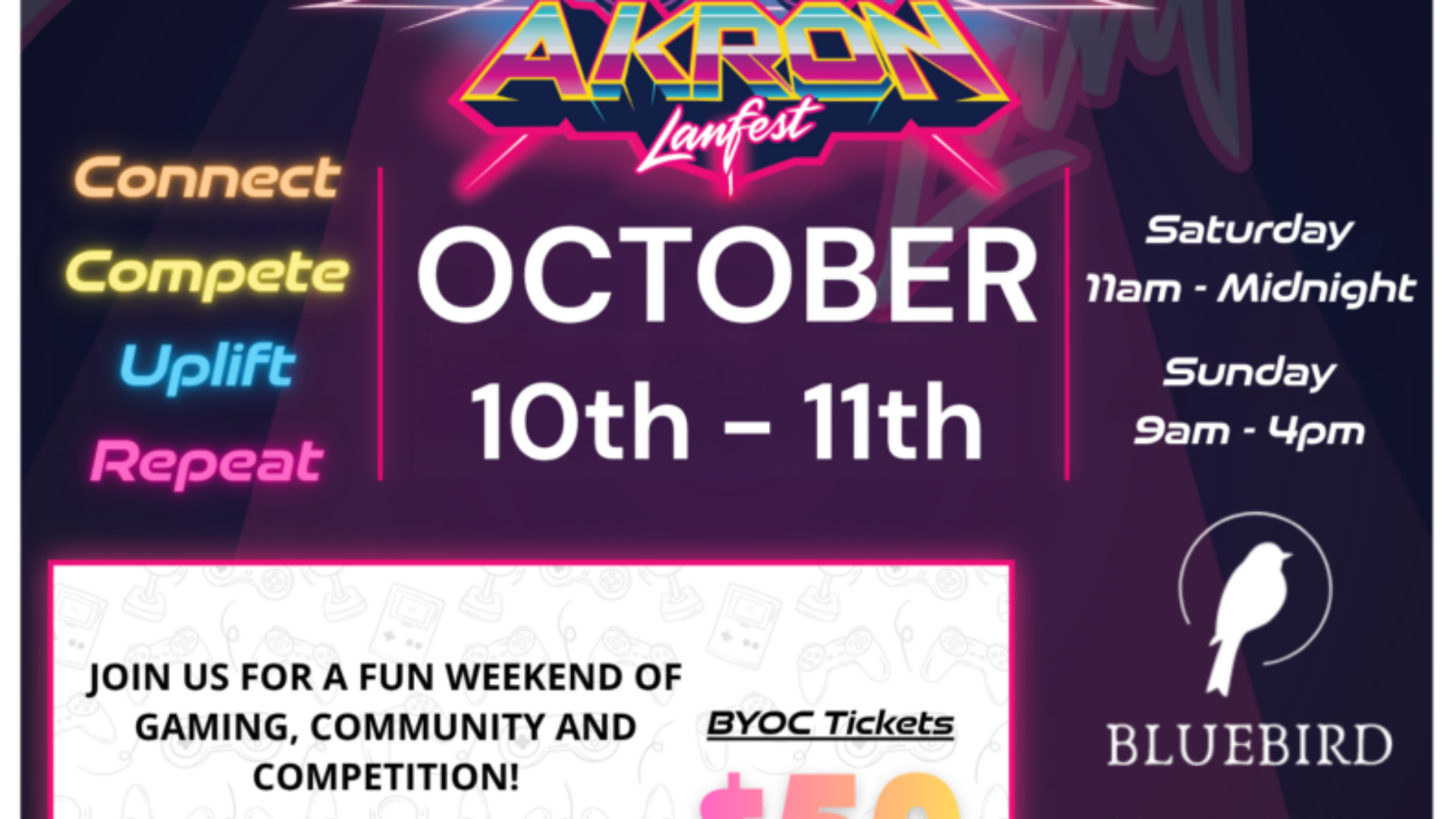 Akron LANFest FALL LAN 2026 Flyer